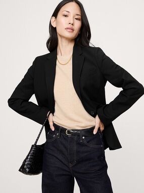 Banana Republic Black Single-Button Women's Blazer